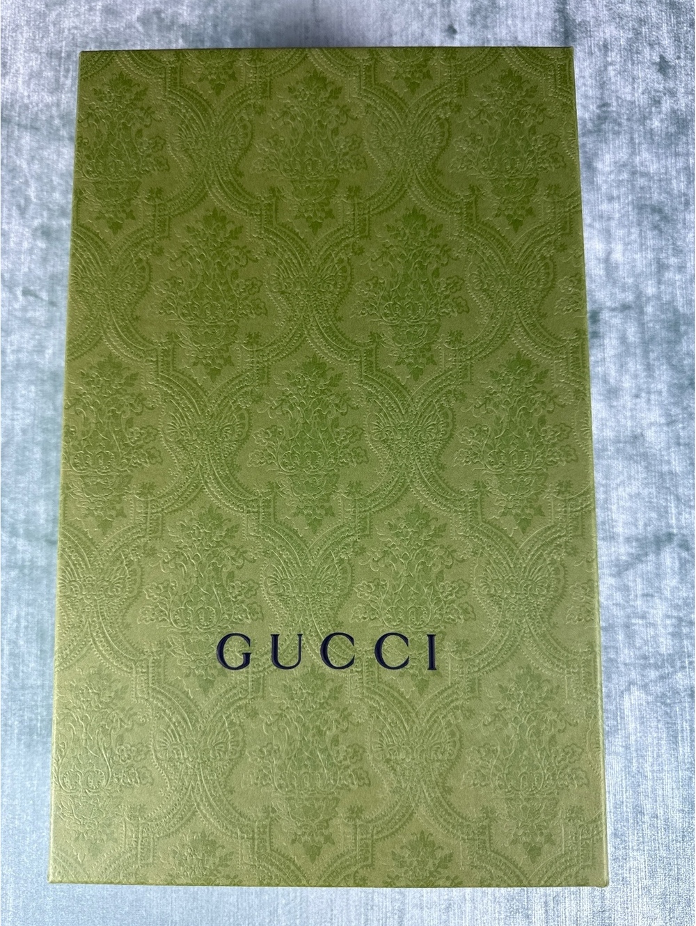 Gucci Green Embossed Empty Shoe Gift Box Authentic Box Only